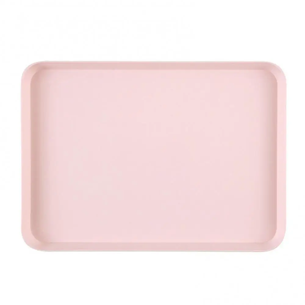 Rectangular Tea Tray Serving Tray Anti Slip Scratch Resistant Plastic Food Kitchen Organizer Home Kitchen Fruit Dessert Tray